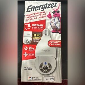 Energizer smart 5ghz WiFi indoor/outdoor socket camera